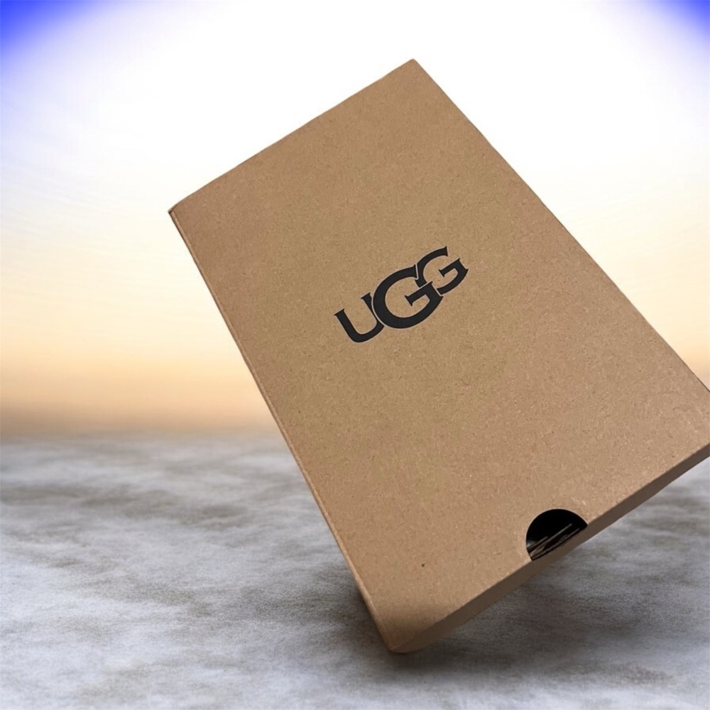 UGG Platform Scuff Slippers Chestnut Suede Shearling Lined Size 8 women’s NIB - Picture 6 of 6